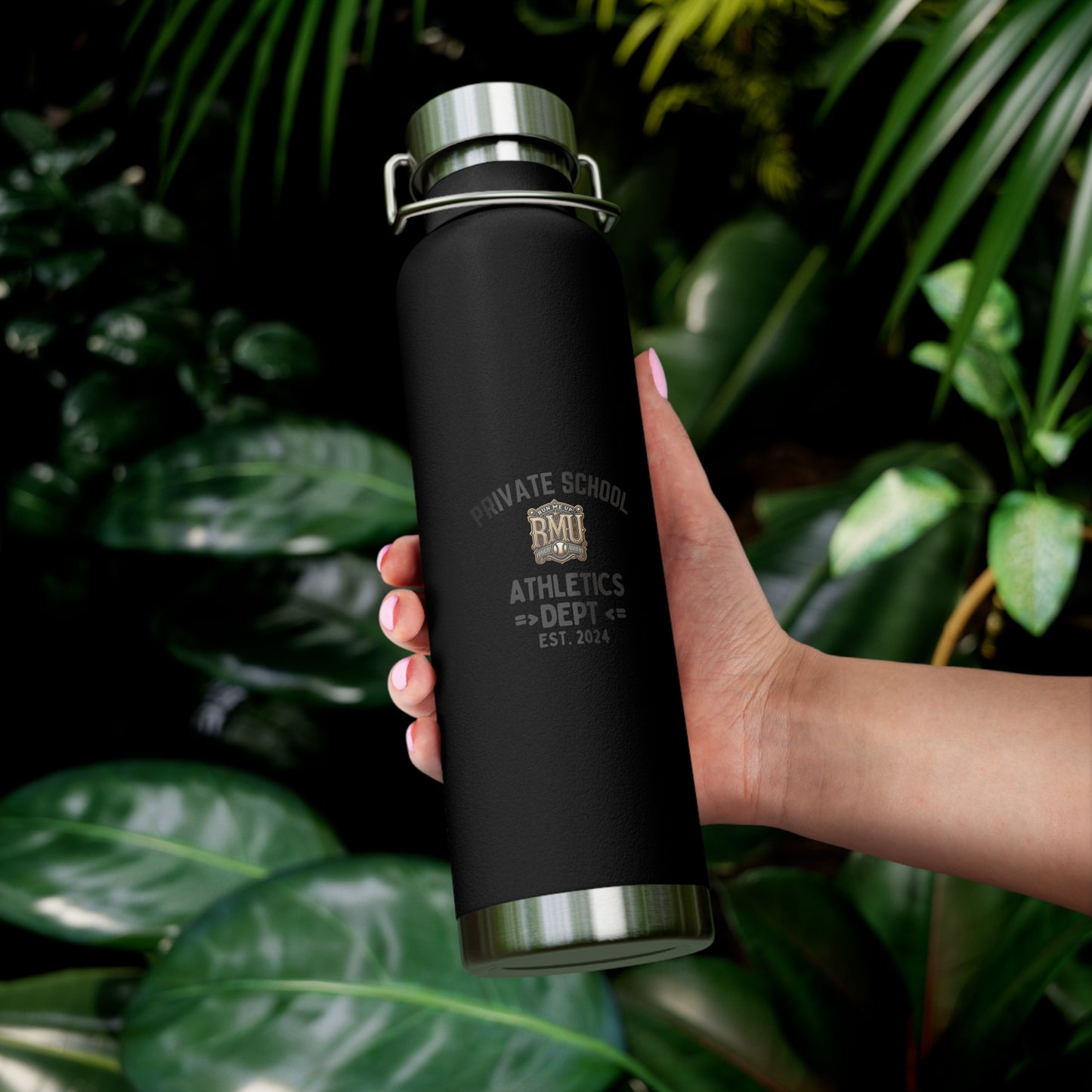 Custom Insulated Water Bottle - Private School Athletics - 22oz
