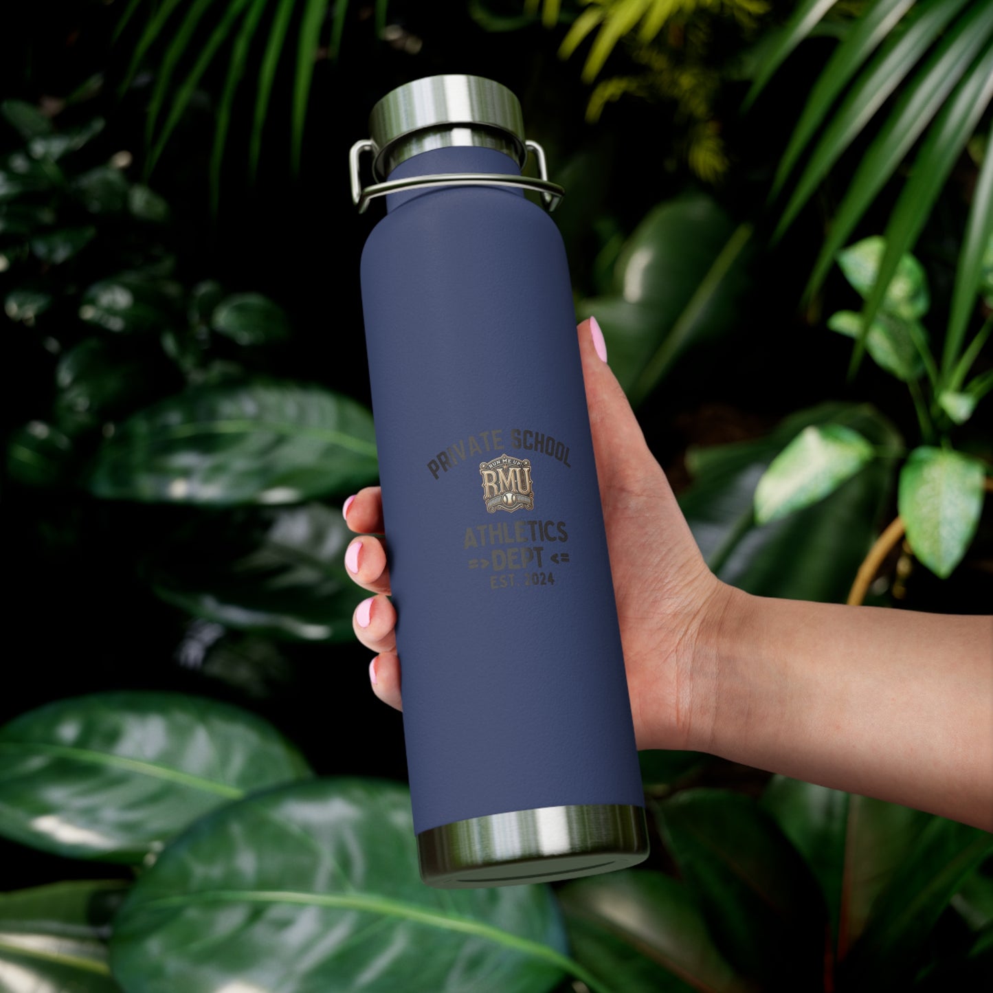 Custom Insulated Water Bottle - Private School Athletics - 22oz