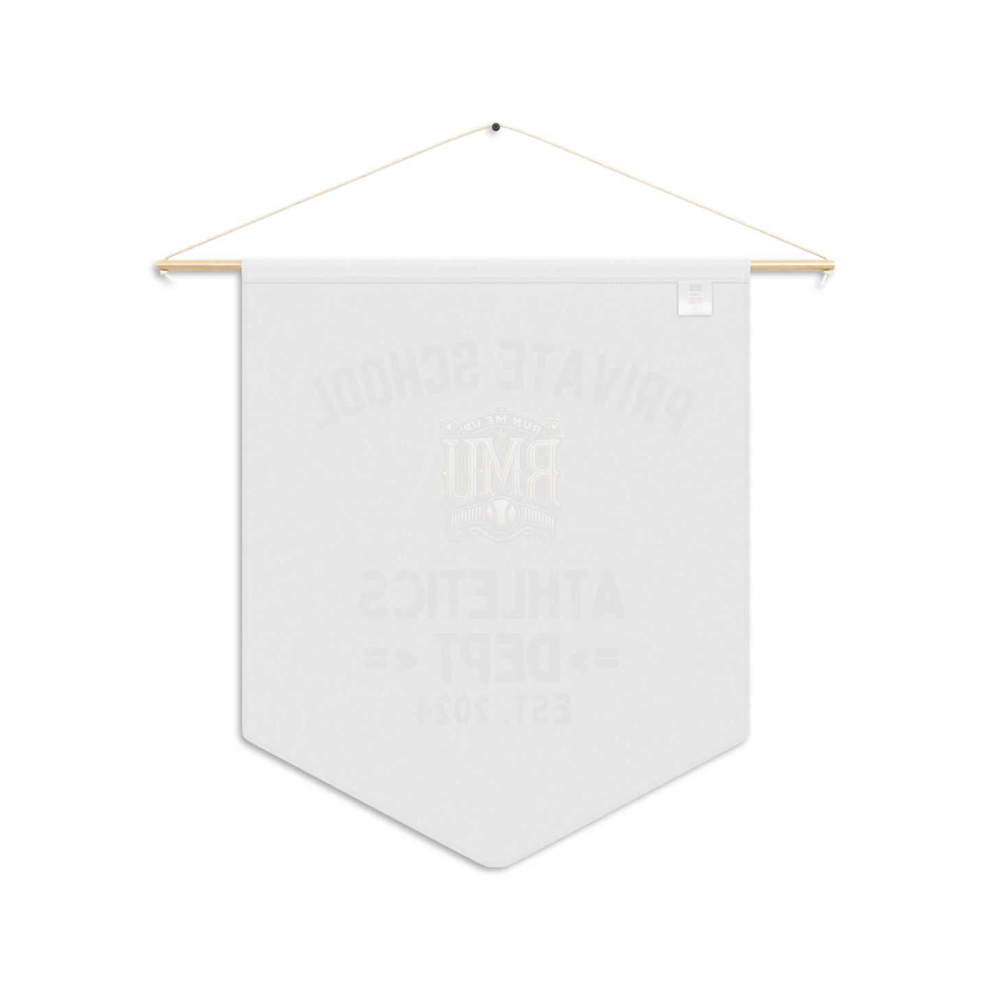 Personalized School Athletics Pennant - Custom Wall Decor for Sports Enthusiasts