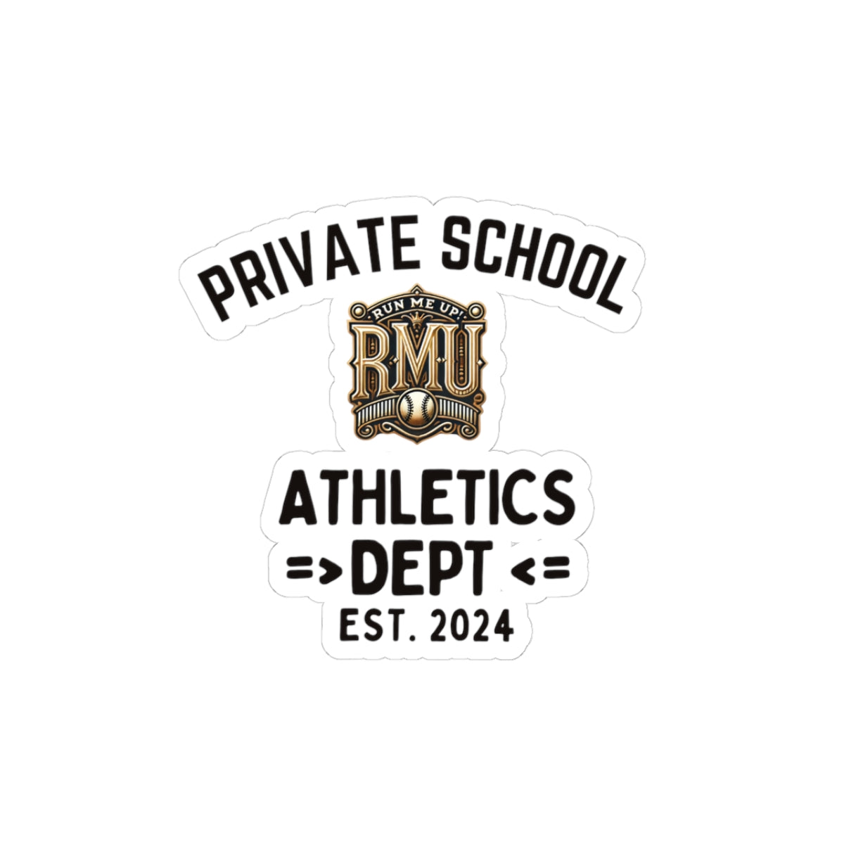 Private School Athletics Department Stickers