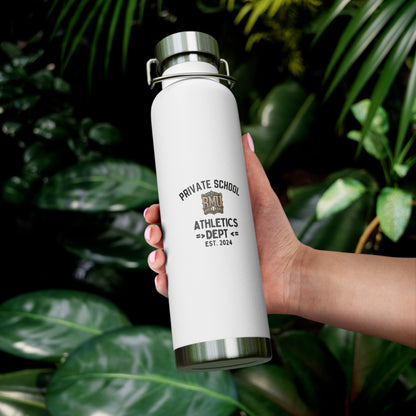Custom Insulated Water Bottle - Private School Athletics - 22oz