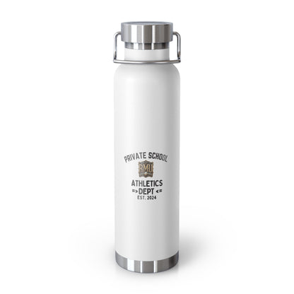 Custom Insulated Water Bottle - Private School Athletics - 22oz