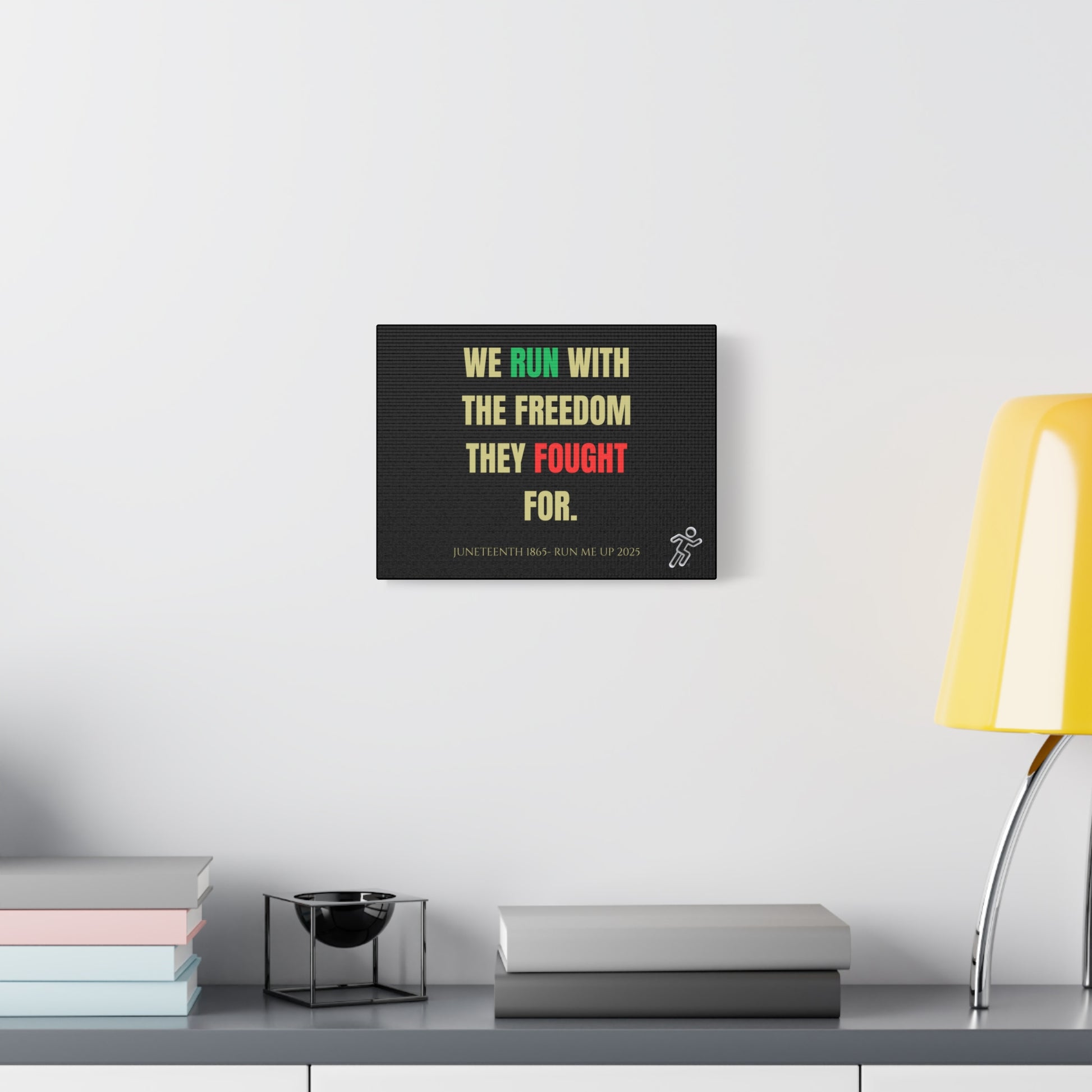 Juneteenth Freedom Canvas Wall Art - Inspirational Quote Decor