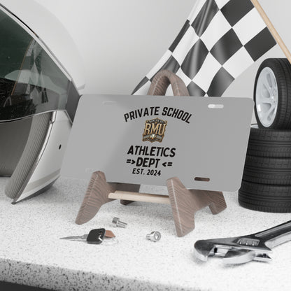 Customizable Vanity Plate