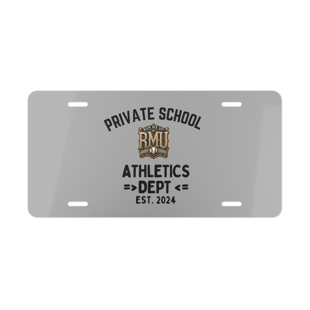 Customizable Vanity Plate