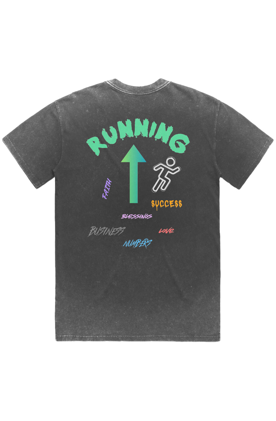 running up Heavy Tee