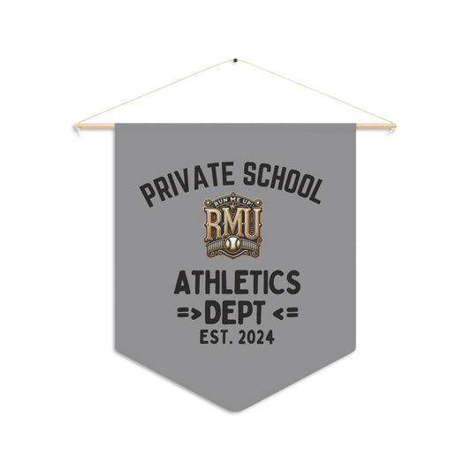 Personalized School Athletics Pennant - Custom Wall Decor for Sports Enthusiasts