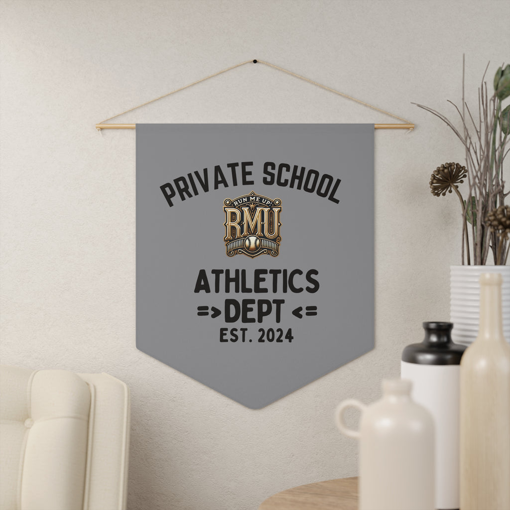 Personalized School Athletics Pennant - Custom Wall Decor for Sports Enthusiasts