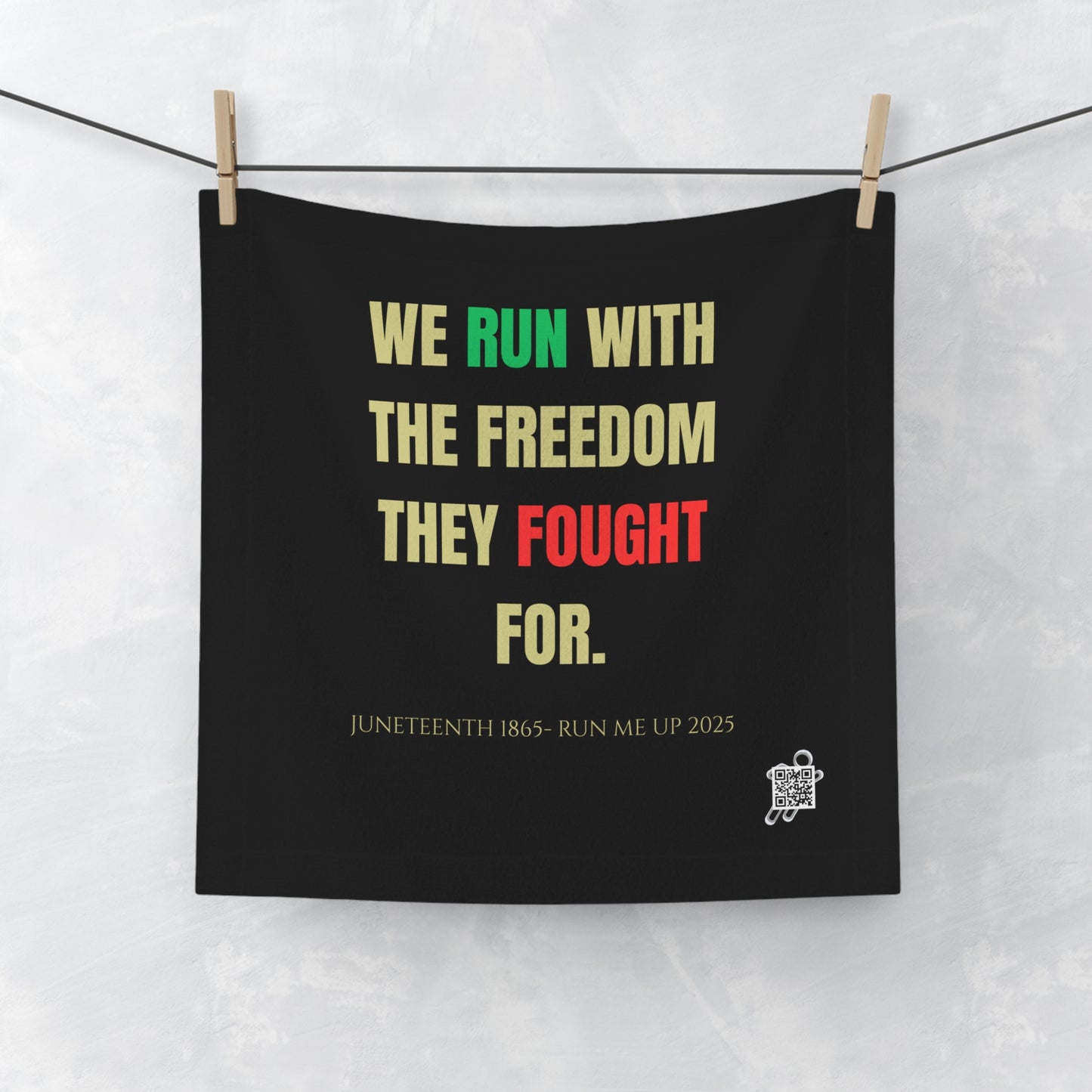 Juneteenth Freedom Face Towel | Celebrate Heritage & Empowerment