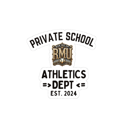 Private School Athletics Department  Stickers